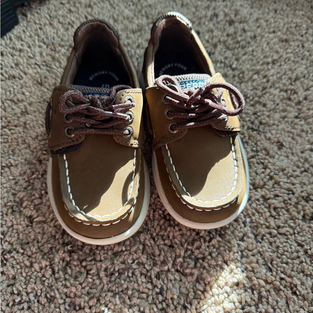 Kids Brown Boat Shoes